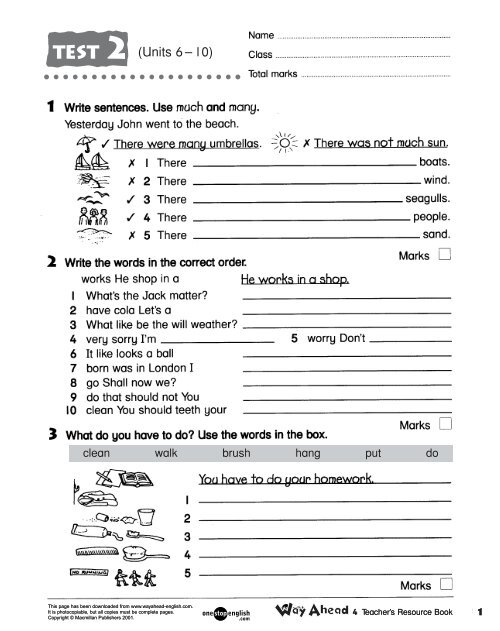 Way Ahead BK4 Test 2