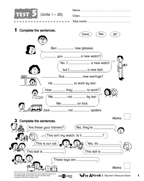 Way Ahead BK2 Test 5