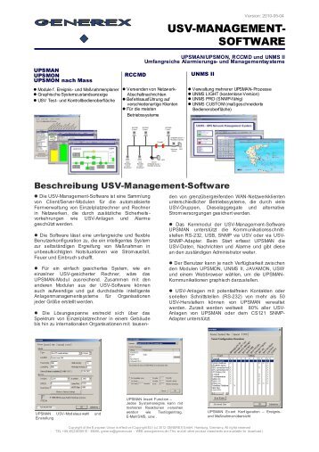 UPS Software - Generex GmbH