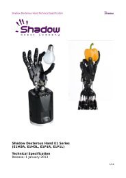 Shadow Dextrous Hand Technical Specification - Shadow Robot ...