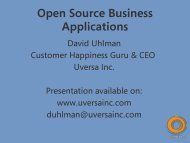 Open Source Business Applications