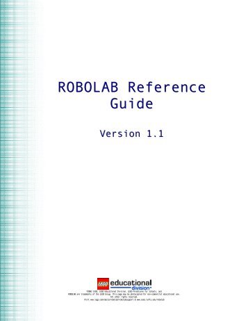 ROBOLAB Reference Guide