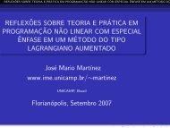 reflexÃµes sobre teoria e prÃ¡tica em programaÃ§Ã£o nÃ£o linear com ...