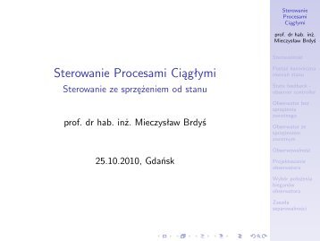 Sterowanie Procesami Ciągłymi