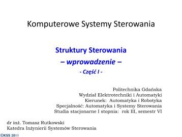 Komputerowe Systemy Sterowania