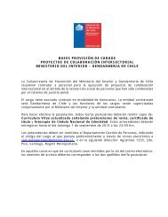 BASES PROVISIN DE CARGOS - SubsecretarÃ­a de PrevenciÃ³n del ...