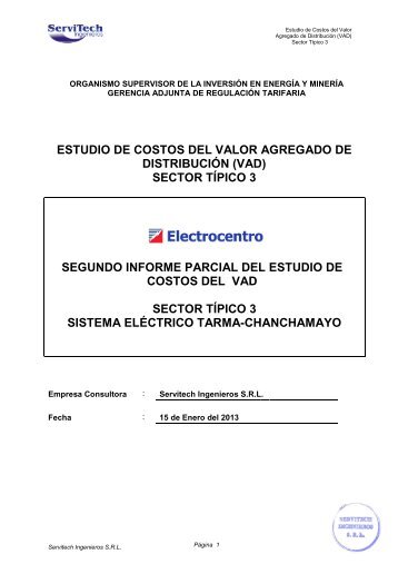 Segundo informe parcial. - Distriluz