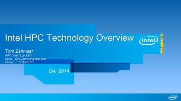 Intel HPC Technology Overview