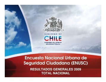 Encuesta Nacional Urbana de Seguridad Ciudadana (ENUSC)