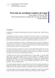 Prévenir les accidents routiers de trajet