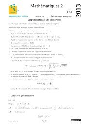 MathÃ©matiques 2 PSI - Concours Centrale-SupÃ©lec