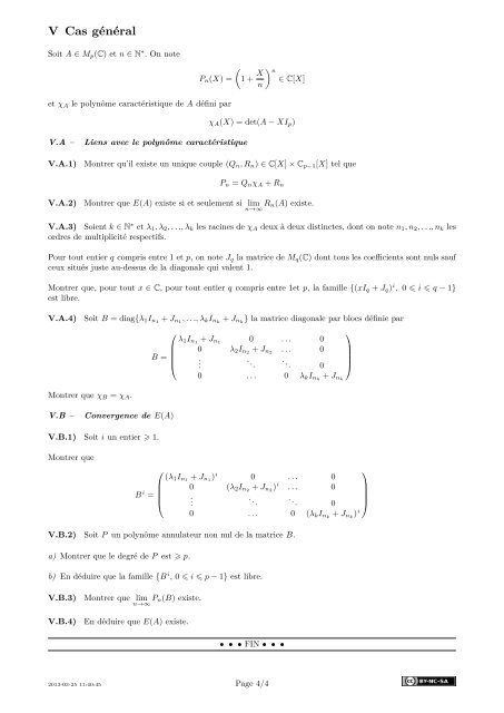 MathÃ©matiques 2 PSI - Concours Centrale-SupÃ©lec