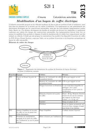 PDF (312 Ko) - Sujets de Concours