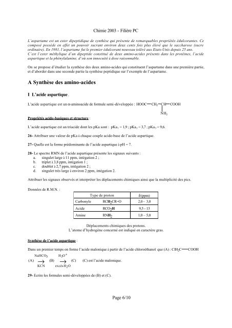 PARTIE A  ETUDE DE QUELQUES METAUX DE TRANSITION