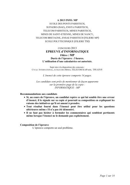 Pdf 105 Ko Sujets De Concours