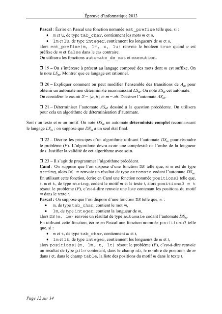 PDF (105 Ko) - Sujets de Concours