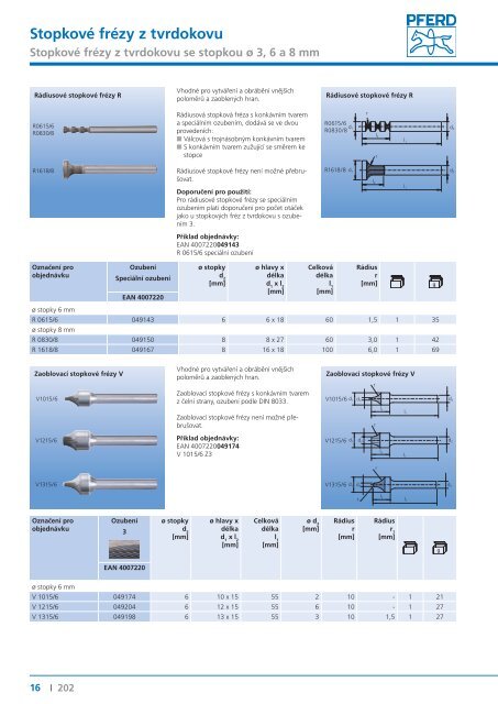 Katalog 202 - StopkovÃ© frÃ©zy