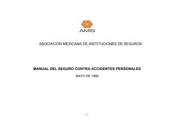 MANUAL DEL SEGURO CONTRA ACCIDENTES PERSONALES