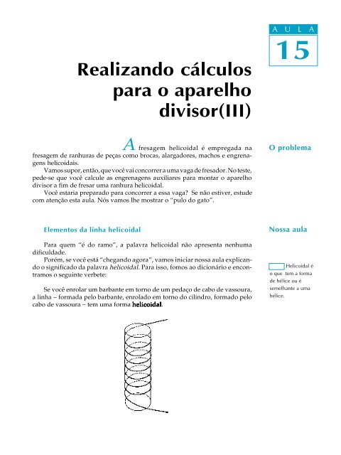 Realizando CÃ¡lculos para o Aparelho Divisor III