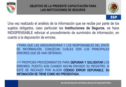 “Programa de Capacitación a las Instituciones Aseguradoras”