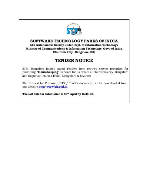 TENDER NOTICE