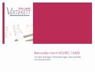 Broschüre Barcodes