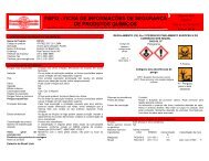 FISPQ - FICHA DE INFORMAÇÕES DE SEGURANÇA DE PRODUTOS QUÍMICOS