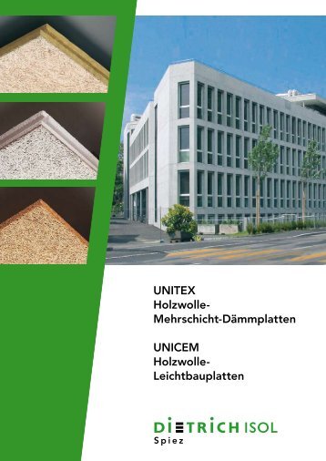 UNITEX Holzwolle- Mehrschicht-Dämmplatten UNICEM Holzwolle ...