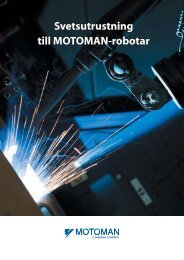 Svetsutrustning till MOTOMAN-robotar