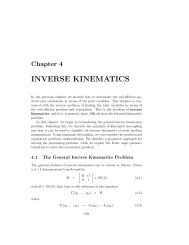 INVERSE KINEMATICS position concerned parameterization