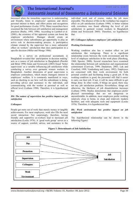 Research Journal of Commerce & Behavioural Science - RJCBS