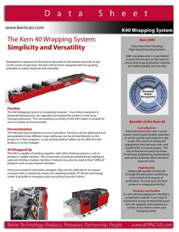 The Kern 40 Wrapping System Simplicity and Versatility