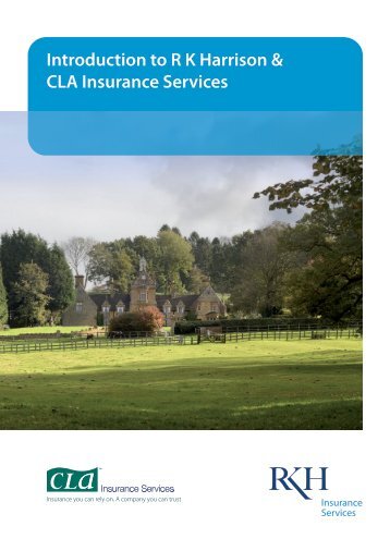 Introduction to R K Harrison & CLA Insurance Services