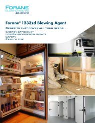 Forane 1233zd Blowing Agent