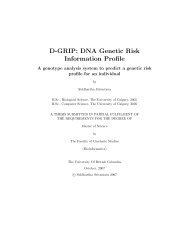 D-GRIP DNA Genetic Risk Information Profile