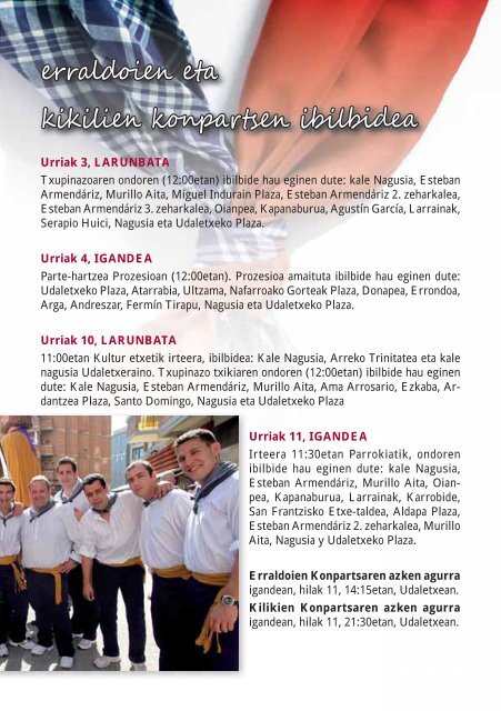 programa oficial de fiestas jai - egitaraua