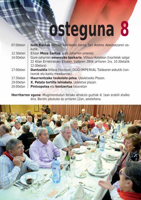 programa oficial de fiestas jai - egitaraua