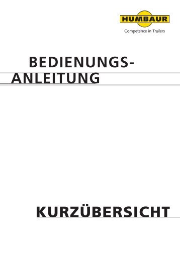 bedienungsanleitung