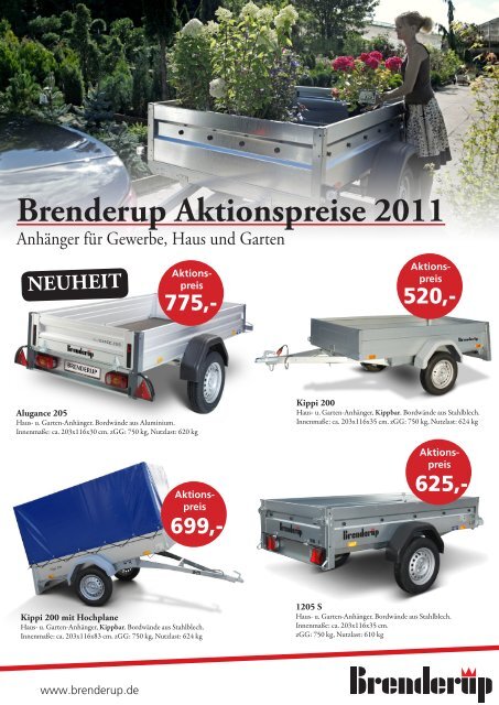 Brenderup Aktionspreise 2011
