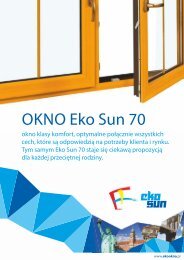 OKNO Eko Sun 70 - Eko okna