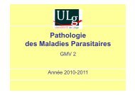 Pathologie des Maladies Parasitaires