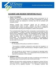 ACCIDENT AND INCIDENT REPORTING POLICY
