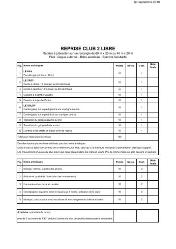 REPRISE CLUB 2 LIBRE