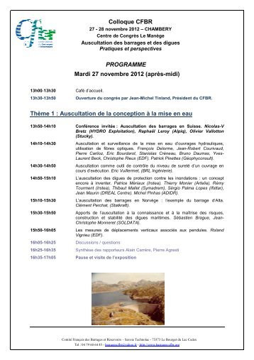 le programme - CFBR