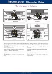 Alternator Drive - FRIGOBLOCK