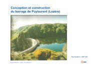 Conception et construction du barrage de Puylaurent (Lozère)