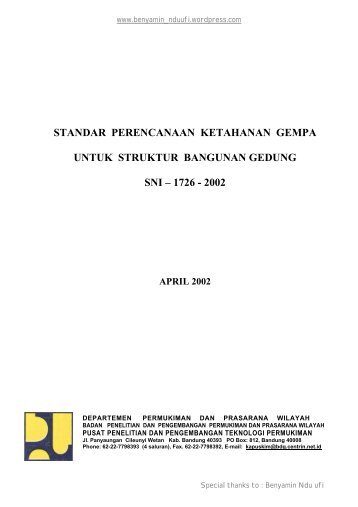 sni-03-1726-2002-standar-perencanaan-ketahanan ... - Kawan Sipil