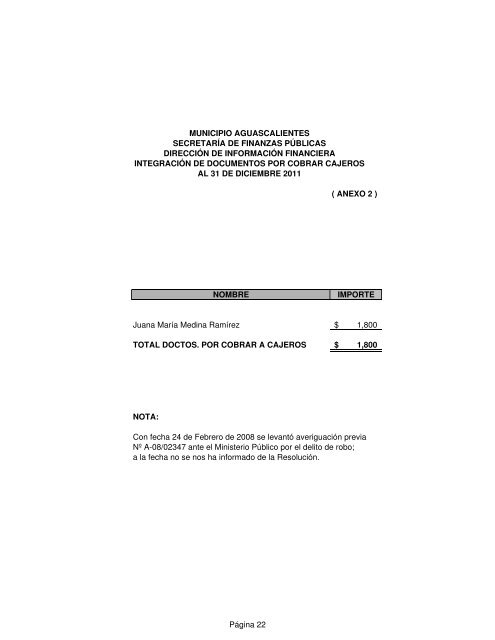 ESTADO DE POSICIÓN FINANCIERA