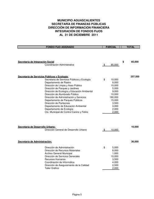 ESTADO DE POSICIÓN FINANCIERA