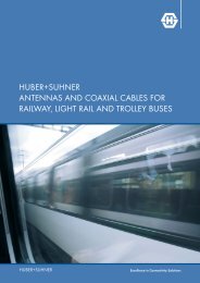 Antennas and Coaxial Cables for Railway, Light rail and Trolley buses